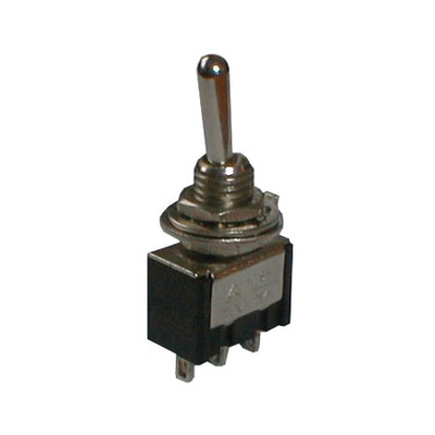 Toggle switch on-on  2pol/3pin, , medium