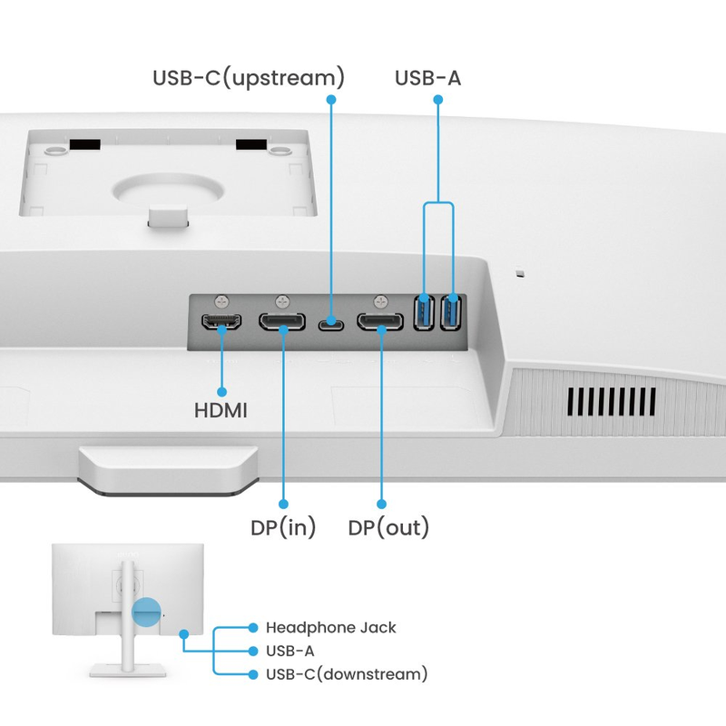 Benq gw2790qt 27" qhd white monitor with USB-c 65w-null