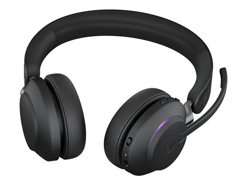 Jabra evolve2 65 ms teams stereo wireless headset USB-c bluetooth link 380c dongle black-null