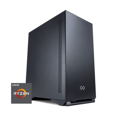 Infinity gear r5s rev.2 (ryzen 5 5600gt/16GB ddr4/500GB SSD/windows) desktop pc, Black, medium