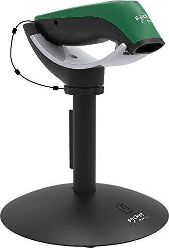 Socket mobile socketscan s740 | universal 1d/2d bluetooth scanner | ocr + id verification | green + charging stand, , medium-null
