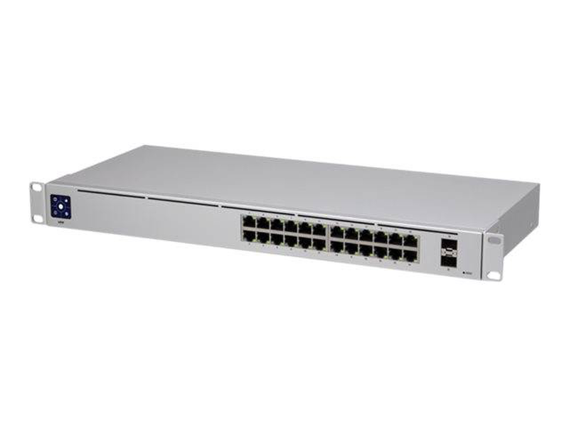 Ubiquiti unifi switch usw-24 | 24-port managed gigabit ethernet switch | 2x sfp | internal power supply | 1GBps, , medium-null