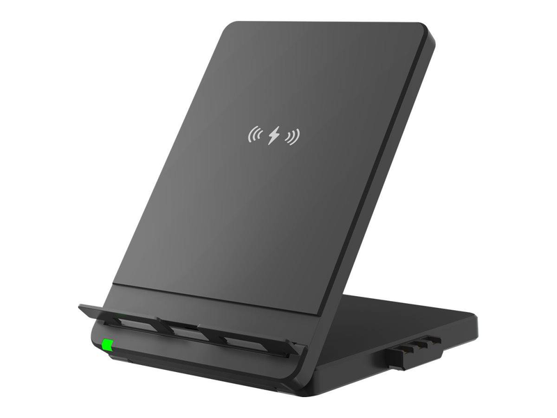 Yealink whc60 qi wireless charging stand 1308017 for wh62 wh63 wh66 wh67 dect headsets, 10w, adjustable, black-null