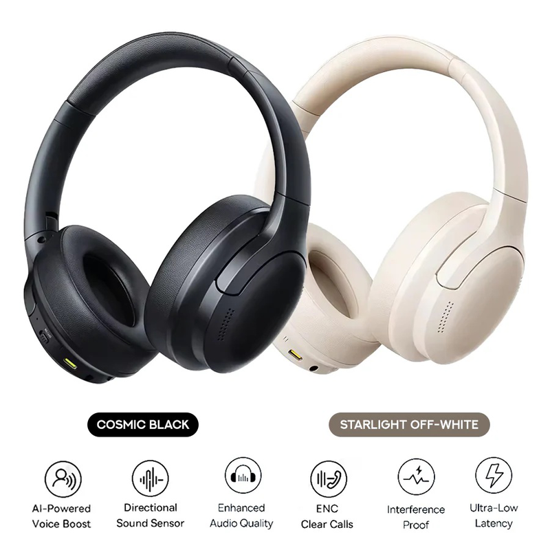 Baseus headphones over ear bass bh1 lite white, , medium-null