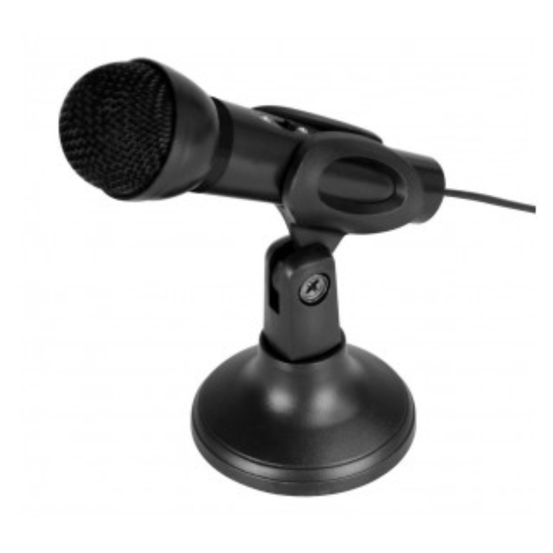 Μικρόφωνο h/y media-tech mt393 μαύρο με διακόπτη λειτουργίας και αποσπώμενη βάση στερέωσης, , medium-null