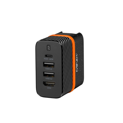 Minix 65w gan charger and hub p4k