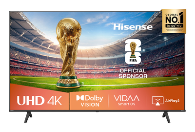 Hisense smart &tau;&eta;&lambda;&epsilon;ό&rho;&alpha;&sigma;&eta; 55" 4k led a6q, Black, medium