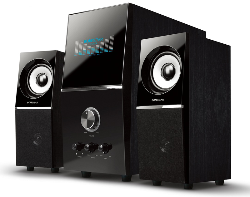 Sonicgear evo5 pro btmi 2.1 audio system 36w rms with bluetooth, fm radio, USB & sd card, , medium-null