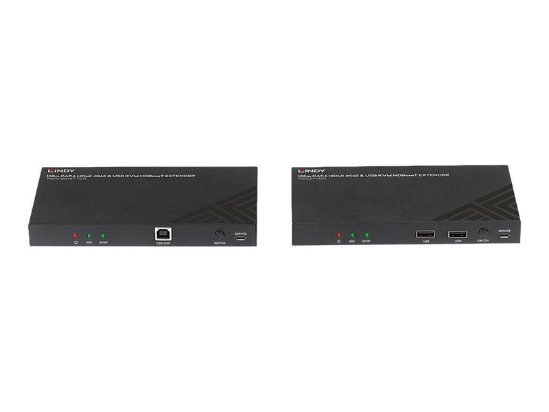 Lindy / transmitter and receiver / video/audio/infrared/serial extender / HDMI, hdbaset / over cat 6 / up to 100 m, , medium-null