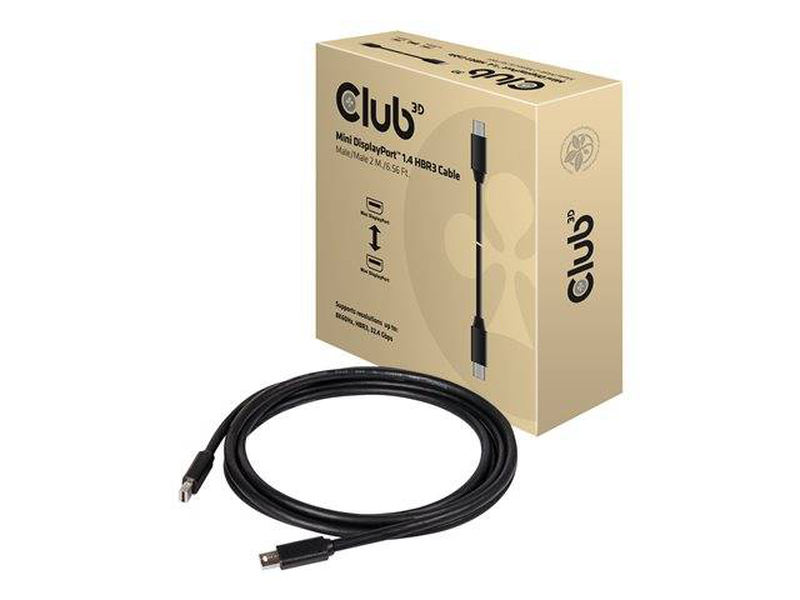 Club 3d / displayport cable / mini displayport (m) to mini displayport (m) / 2 m / latched, , medium-null