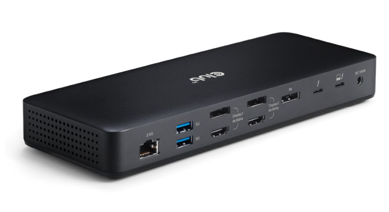 Club 3d csv-1583 thunderbolt 4 certified 16-in-1 docking station multi-display 8k30 dual 4k60 3x dp 2x HDMI 2.5GBe 96w-null