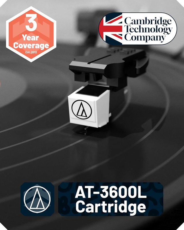 Majority turntable tt200 belt drive & 2x external 50w speakers (oakcastle), , medium-null