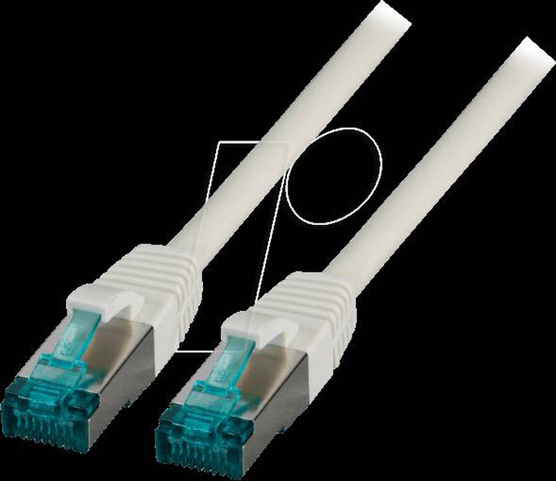 Efb-elektronik / patch cable / rj-45 (m) to rj-45 (m) / 25 cm / sftp / cat 6a / halogen-free, molded, snagless, silicone-free / grey-null