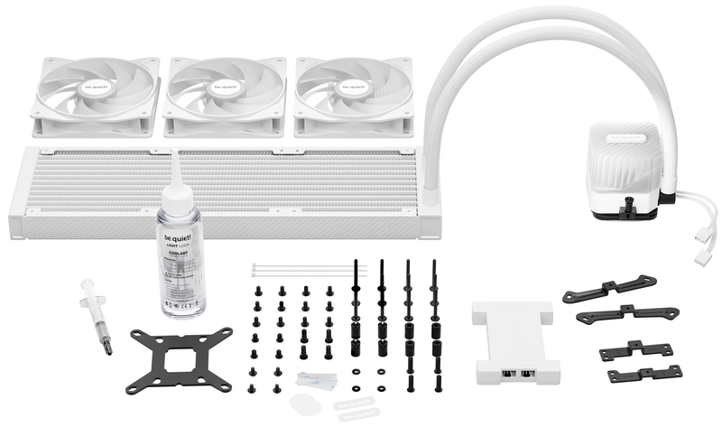 Be quiet! Light loop 360mm argb aio liquid CPU cooler 3x120mm light wings lx fans argb block intel AMD white-null