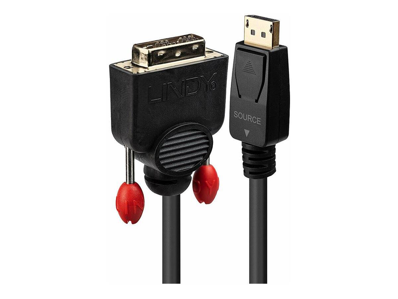 Lindy - displayport cable - displayport (m) to dvi-d (m) - 1 m - black-null