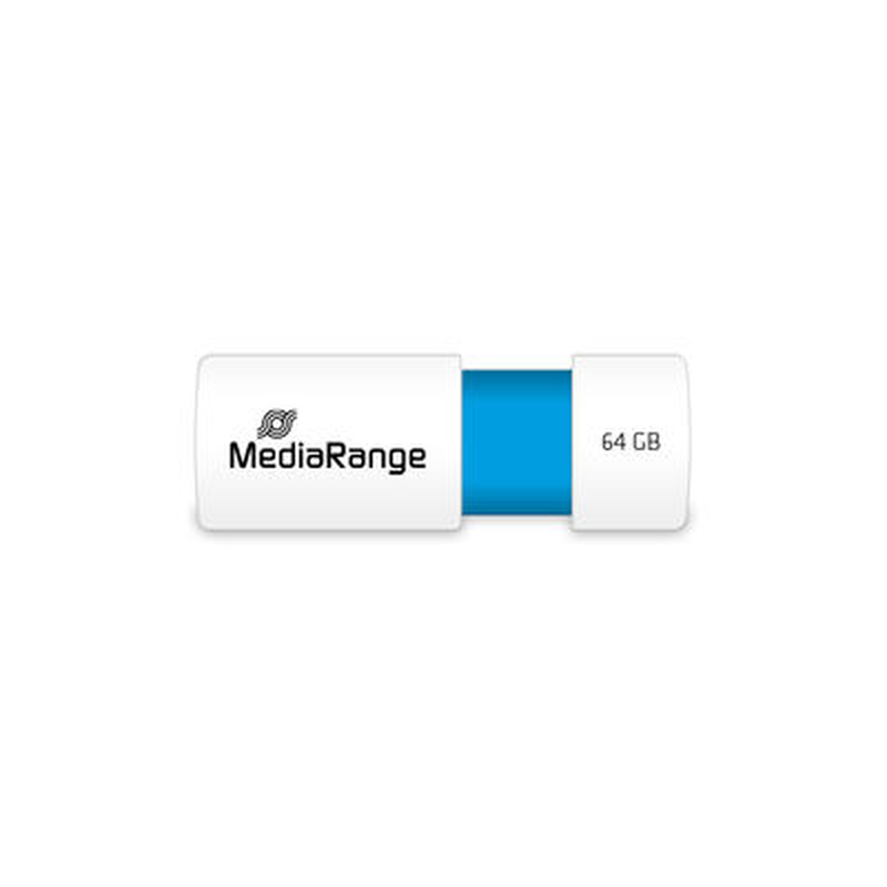 Mediarange USB flash drive, color edition, light blue, 64GB-null