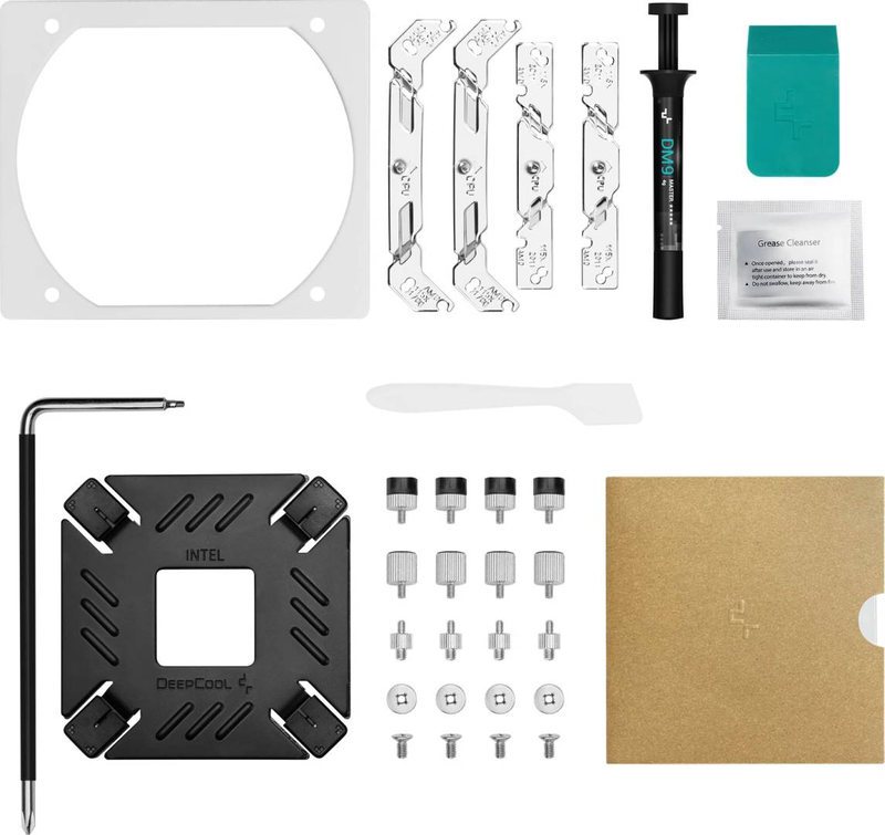 Deepcool assassin vc elite white dual-tower CPU Air cooler vapor chamber base 7 heatpipes 140mm 120mm fans-null
