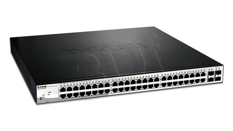 D-link dgs-1210-52mp 48-port gigabit poe web smart managed switch 4x sfp 370w rackmount-null