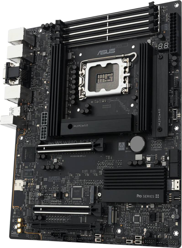 Asus pro ws w880-ace se workstation motherboard lga 1851 intel w880 ddr5 ecc pcie 5.0 quad m.2 thunderbolt 4 black-null