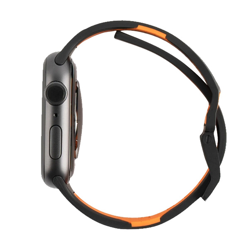 Product image: Λουράκι για apple watch 42/44/45/49mm – uag civilian black / orange, , medium-null