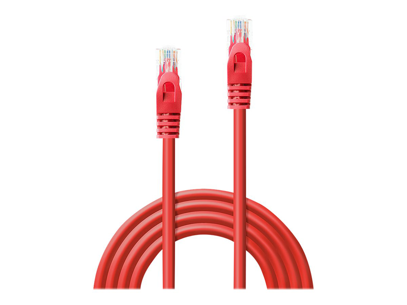 Lindy basic / patch cable / rj-45 (m) to rj-45 (m) / 3 m / utp / cat 6 / molded, snagless / red-null