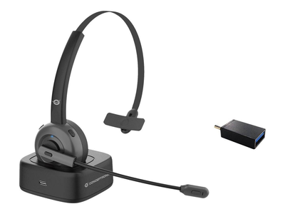Conceptronic polona polona03bd / headset / on-ear / bluetooth / wireless / USB-c via bluetooth adapter / black, , medium