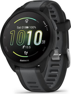 Garmin forerunner 165 music GPS running watch | amOLED | black/slate gray, , medium
