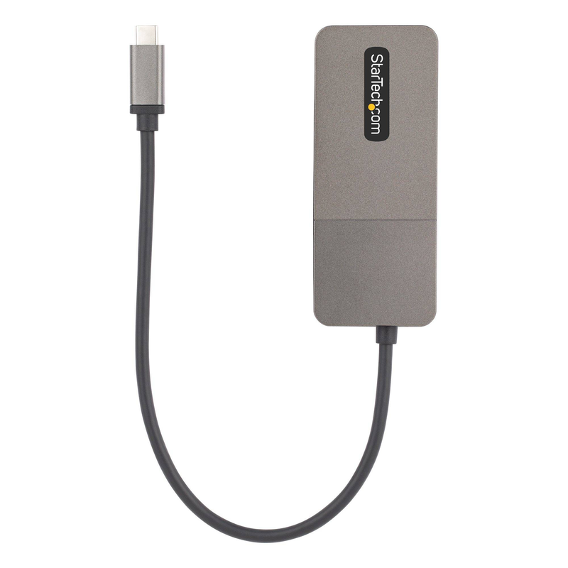 Startech.com mst14cd123hd USB-c to 3x HDMI mst hub triple 4k 60hz multi-monitor adapter dp 1.4 dsc windows grey-null