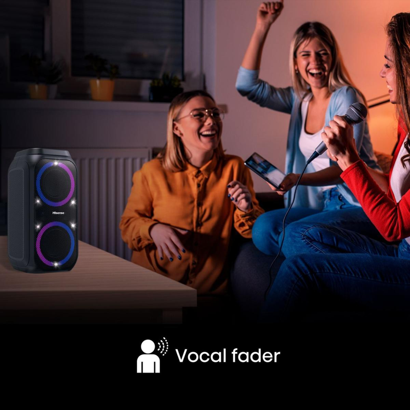 Hisense party rocker 160 &phi;&omicron;&rho;&eta;&tau;ό &eta;&chi;&epsilon;ί&omicron; karaoke 160w έ&omega;&sigmaf; 12 ώ&rho;&epsilon;&sigmaf;-null