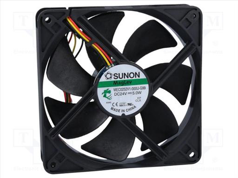 24vdc fan axial 120x120x25mm 3 cables, , medium-null
