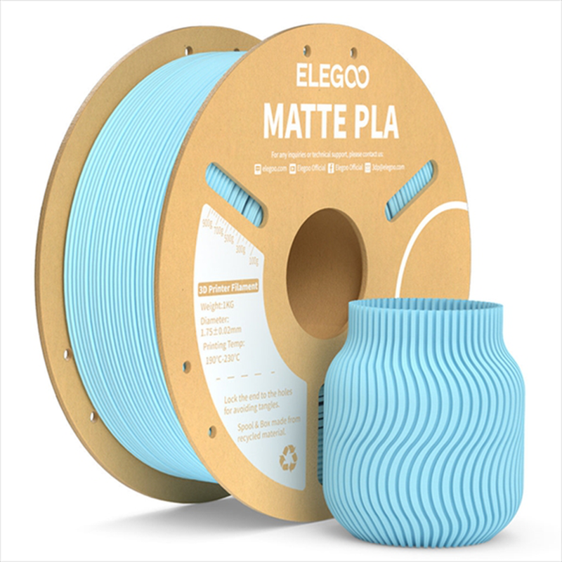 Pla matte elegoo filament 1kg 1.75mm black-null