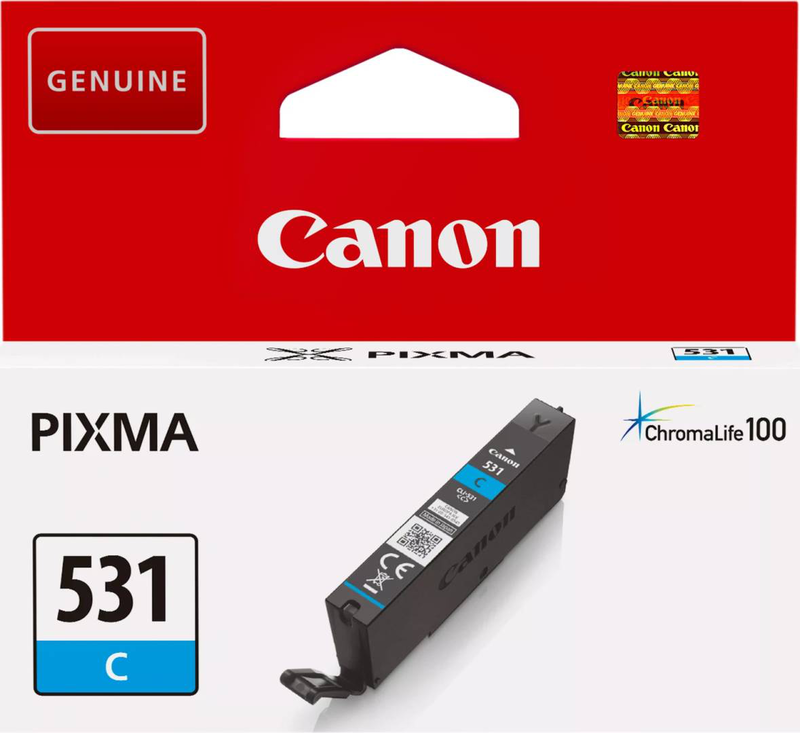 Canon cli-531 c cyan original ink cartridge | 1-pack | for pixma ts8750, , medium-null