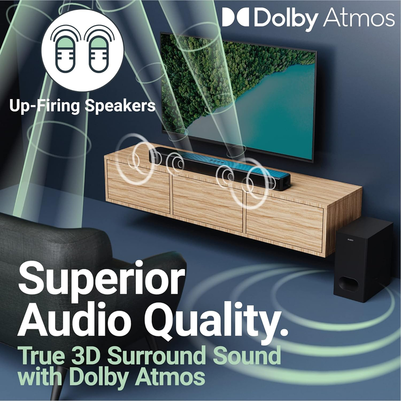 Majority soundbar sierra plus 400w 2.1.2 dolby atmos wireless subwoofer image number null