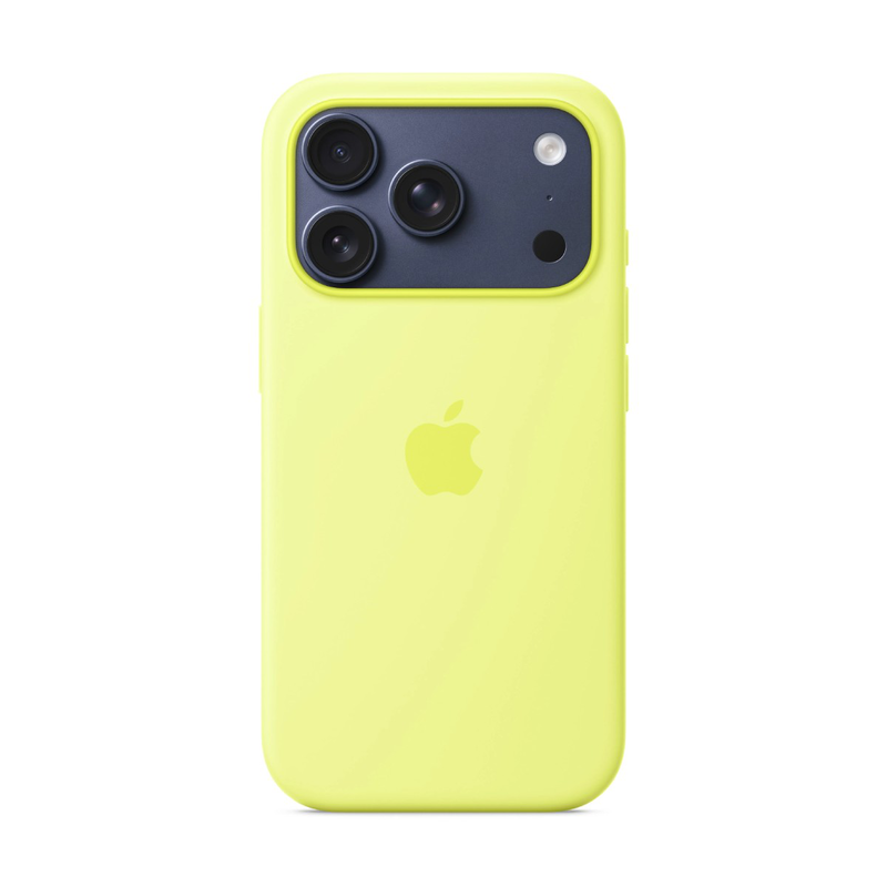 iPhone 17 pro silicone case neon yellow-null