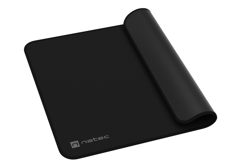 Natec colors series medium mousepad obsidian black, , medium-null