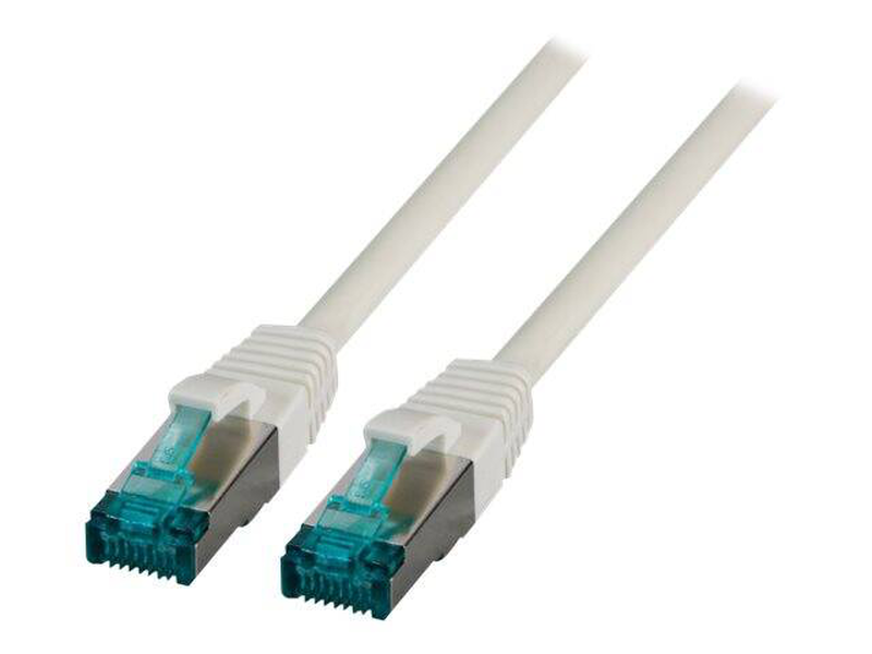 Efb-elektronik / patch cable / rj-45 (m) to rj-45 (m) / 50 m / 6 mm / s/ftp / cat 6a / ieee 802.3af/ieee 802.3at/ieee 802.3bt / halogen-free, molded, snagless, silicone-free / grey-null