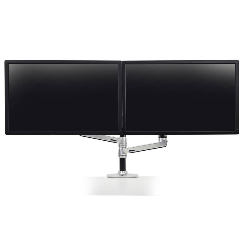 Ergotron lx dual stacking monitor arm 45-248-026 for 2 stacked screens up to 24" aluminium-null
