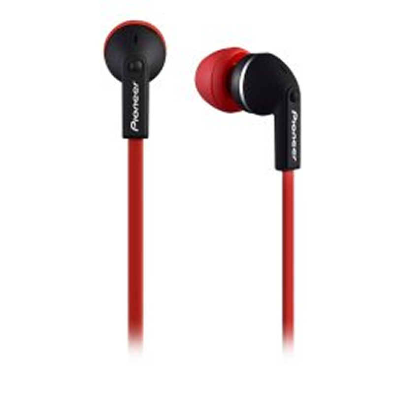Pioneer se-cl712t-r deep bass earphones, red-null