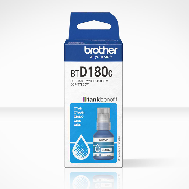 Brother btd180c / cyan / original / ink refill / for brother dcp-t580dw, , medium-null