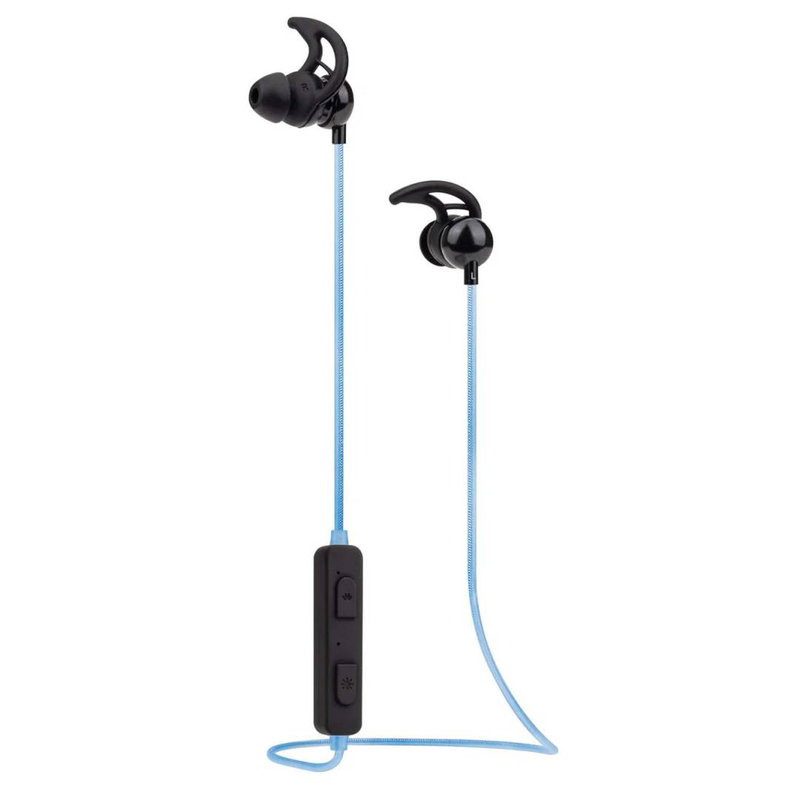 Manhattan sound science glowing sport bluetooth 5.0 in-ear headset 179591 led cable sweatproof mic black-null