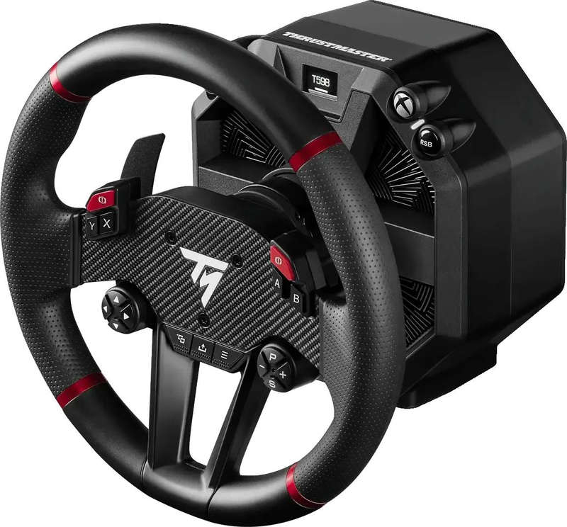 Thrustmaster t598x direct axial drive 5nm force feedback racing wheel + raceline pedals xbox pc black-null