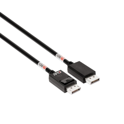 Club 3d displayport 2.1 bi-directional vesa dp80 certified cable 4k240hz 8k60hz or 10k60hz / cable / digital/display/video / 1.6 m, , medium