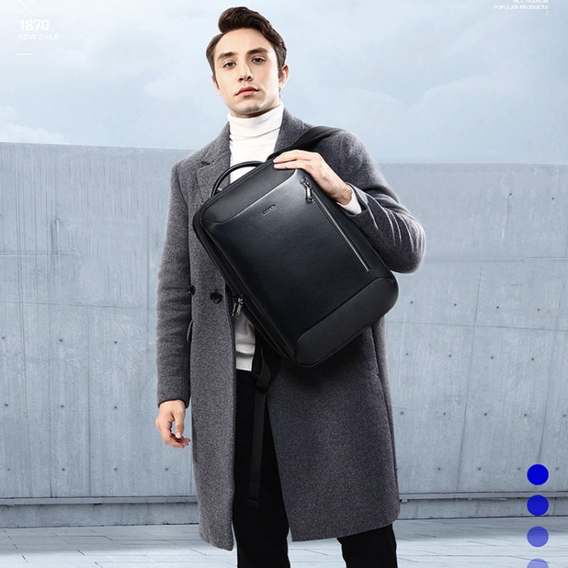 Bopai harlem leather travel laptop backpack 15.6&Prime;, , medium-null