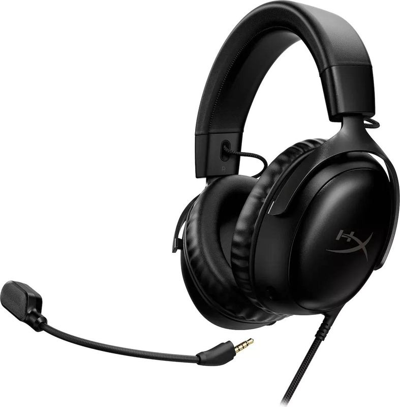 Hyperx cloud III wired gaming headset 727a8aa 53mm angled drivers dts headphone:x 10mm noise-cancelling mic black-null