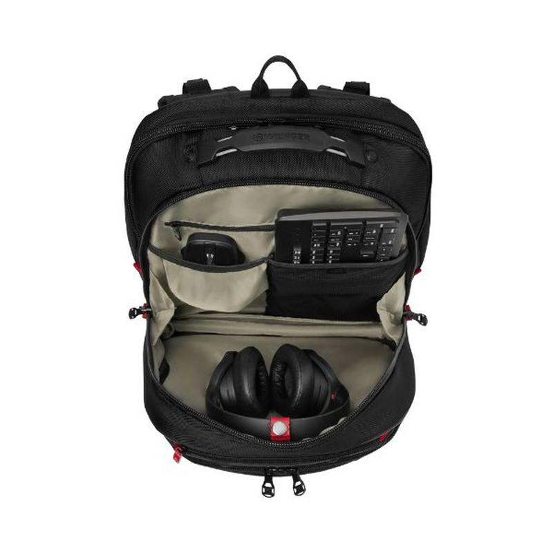 Wenger, carbon pro, business backpack with 15.6" laptop sleeve and tablet pocket, black, , medium image number null