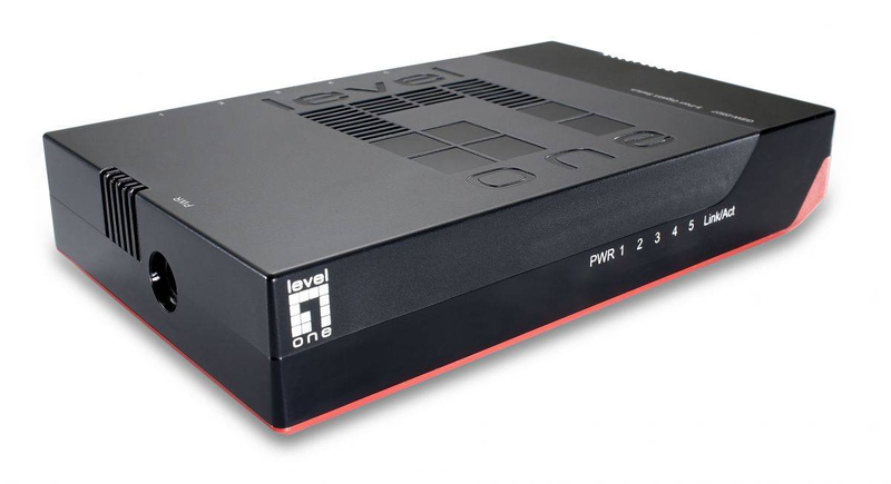 Levelone gsw-0507 5-port gigabit ethernet desktop switch | wall-mountable, , medium-null
