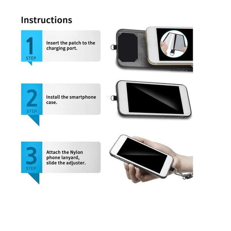 Product image: Mobile phone neck lanyard / rope / strap grey for all models, , medium-null
