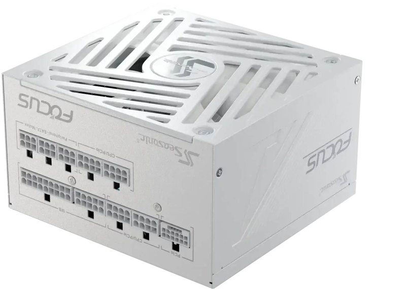 Seasonic focus gx-1000 v4 atx 3.1 power supply 1000w 80 plus gold fully modular 12v-2x6 pcie 5.1 135mm fdb white-null