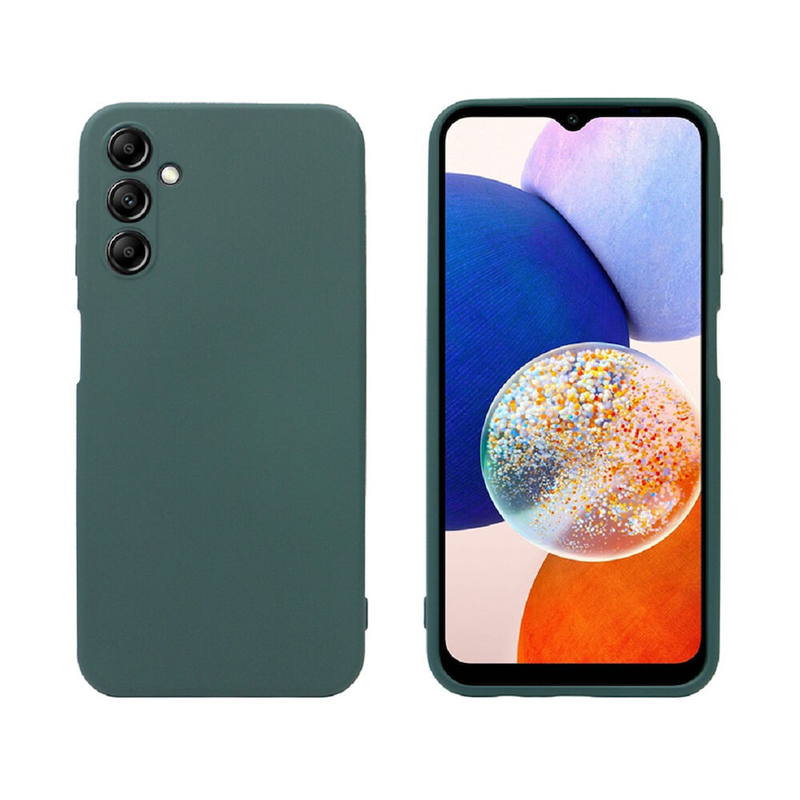 Samsung galaxy a14 TPU & tempered glass green-null