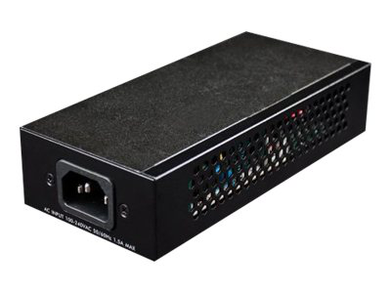 Intellinet gigabit high-power poe+ injector, 1 x 30 w, ieee 802.3at/af power over ethernet (poe+/poe) - poe injector - ac 100-240 v - output connectors: 1 - black, , medium-null